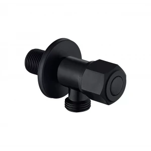 Кран приборный WEZER SOL21В-16-BLACK 1/2"x3/4" нержавеющая сталь черный