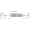 Гнучка труба ANI PLAST K207 1 1/4" x 32/40 (541-1371 мм)