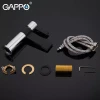 Смеситель для умывальника GAPPO G1081 черный/хром