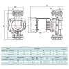 Насос циркуляционный SHIMGE CPHs220-40F-380, сухой ротор, 2.9 кВт, Hmax 30м, Qmax 600 л/мин