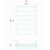 Полотенцесушитель электрический DEFFI Юность 500x800 130 Вт хром права