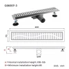 Трап для душа GAPPO G86007-3 70x600 мм нержавеющая сталь