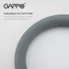 Смеситель для кухни GAPPO G4398-30 с гибким изливом серый/хром