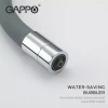 Смеситель для кухни GAPPO G4398-30 с гибким изливом серый/хром