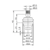 Кран-букса FRAP F52-12 20 шлицев поворот 180°