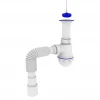 Сифон для кухонной мойки KRONO PLAST M-1050 1/2" с резьбовым выпуском и гибкой трубой Ø40х40/50