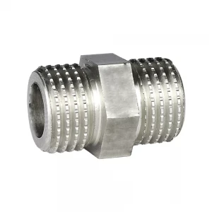 Ниппель VLMZ латунный никелированный 1/4"
