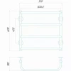 Полотенцесушитель электрический DEFFI Стандарт 500x600 60 Вт правый черный