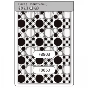 Шторка для ванной FRAP F8803 полиэстер 180x180 см