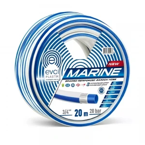Шланг для полива EVCI Plastik Marine 3/4" ПВХ четырехслойный армированный 20 м для систем полива.