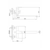 Смеситель для ванны FRAP F2248 сатинированный