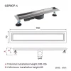 Линейный трап GAPPO G87007-4 70x700 мм под плитку из нержавеющей стали
