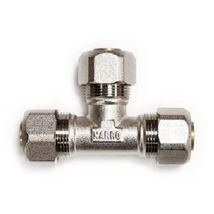 Тройник для металлопластиковых труб KARRO KR0731 20*20*20