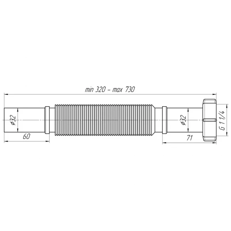 Гибкая труба ANI PLAST K203 1 1/4