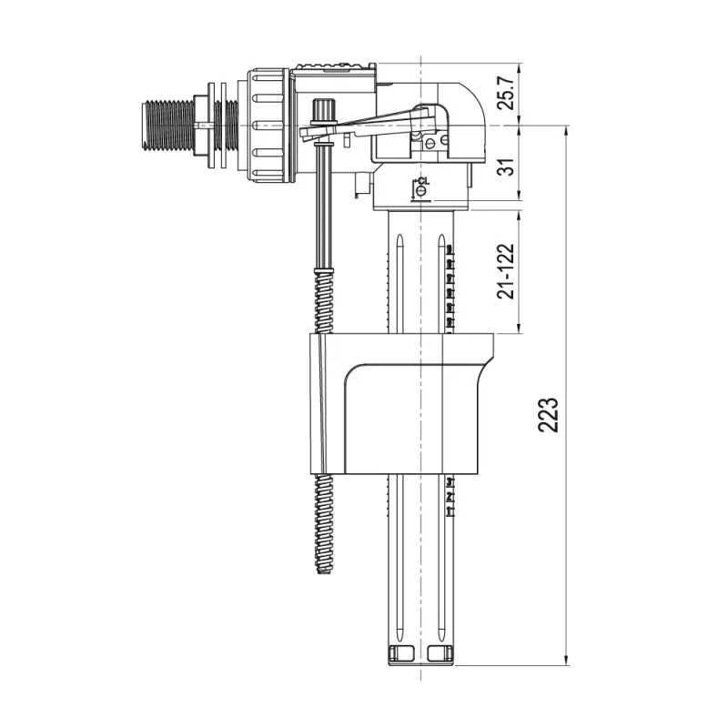 A 2104B клапан 1/2