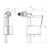 Арматура наполнения ANI PLAST WC5050 G1/2