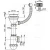 Сифон для кухонной мойки ALCA PLAST A447 1 1/2