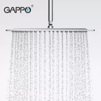 Тропічний душ GAPPO G28, 200x200 мм, нержавіюча сталь, хром