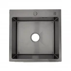 ID 5050-G мийка одинар.500x500x215мм, (3.0/0.8мм), сифон, дозатор, кошик, PVD Grey {1/1}
