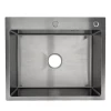 Мойка ITAL 600x500x215 мм одинарная с сифоном, дозатором и корзиной PVD Grey (3.0/0.8мм)