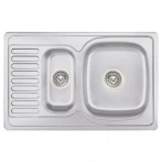 Кухонна мийка WEZER 7850(08) Satin 780x500x180 мм + сифон