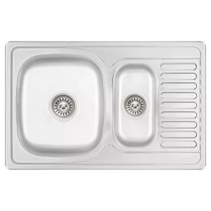 Кухонна мийка WEZER 7850(08) Deсоr 780x500x180 мм + сифон