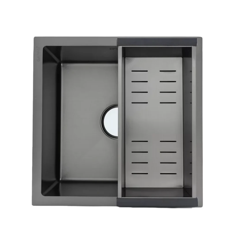 Кухонна мийка GAPPO GS4444-6 інтегрована 440x440 мм, нержавіюча сталь, поверхня PVD