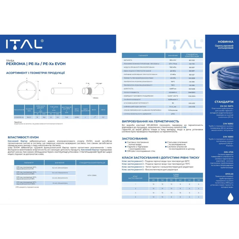 Труба ITAL PEX EVOH PE-Xa 16x2.0 мм 240 м