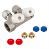 Колектор ITAL 2 вих. нік. 3/4"x16*2 з рег. вентилями+перехід під нг