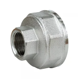 Муфта переходная VLMZ латунь 1 1/2" В*1" В никелированная (L-48)