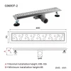 Душевой трап GAPPO G86007-2 70x600 мм нержавеющая сталь