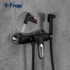 Смеситель для душа FRAP F2049-6 с гигиенической лейкой черный/хром