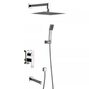 Встраиваемая душевая система GAPPO G7102 хром с переключателем на лейку, 3 функции