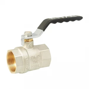 Кран кульовий ITAL PN25 1 1/2" ВВ нікельований з ручкою-вентилем