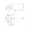 Смеситель для ванны FRAP F2225 хромированный