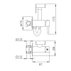 Гигиенический душ FRAP F7505-2 хромированный