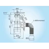 Сифон для кухні K0110 1 1/2"x40 з нержавіючим випуском, підключенням для пральної машини, пробкою та гофротрубою 40x40/50