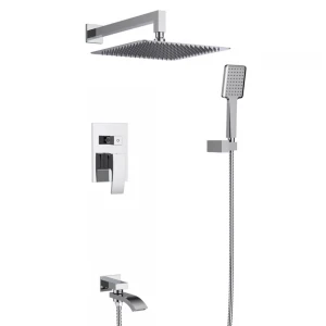Встраиваемая душевая система GAPPO G7107 хромированная с переключателем на лейку 3-функции
