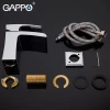 Смеситель для умывальника GAPPO G1007-20 хромированный