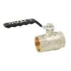 Кран кульовий ITAL PN25 1 1/2" ВВ нікельований з ручкою-вентилем