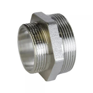 Ниппель переходный VLMZ 1/2" x 3/8" латунный под прокладку