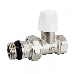 Кран рад. прямий низ 1/2" з ущільн.рез. RL {120}