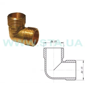 Кутник STA 1/2" ЗЗ латунний