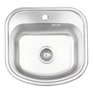 Кухонная мойка WEZER 4947(08) Decor 490x470x180 мм с сифоном