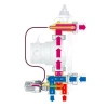 Насосно-смесительный узел для теплого пола ITAL MS1-C 1x1 с нижним подключением.