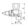 Кран кульовий ITAL PPR 20 мм x 1/2" кутовий зі згоном