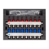 Коллекторный блок ITAL HC1-08 3/4"Ek с расходомерами нержавеющая сталь.