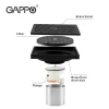 Трап для душа GAPPO G81050-6 100x100 мм вертикальный латунный черный