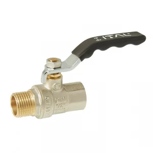 Кран кульовий ITAL PN40 1/2" ВЗ нікельований з ручкою