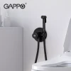 Гигиенический душ GAPPO G7288-6 черный с крючком
